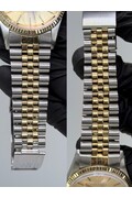 36mm • 1976 Rolex DateJust ref.16013 cal.3035 Champagne Dial 18k Gold Bezel Automatic
